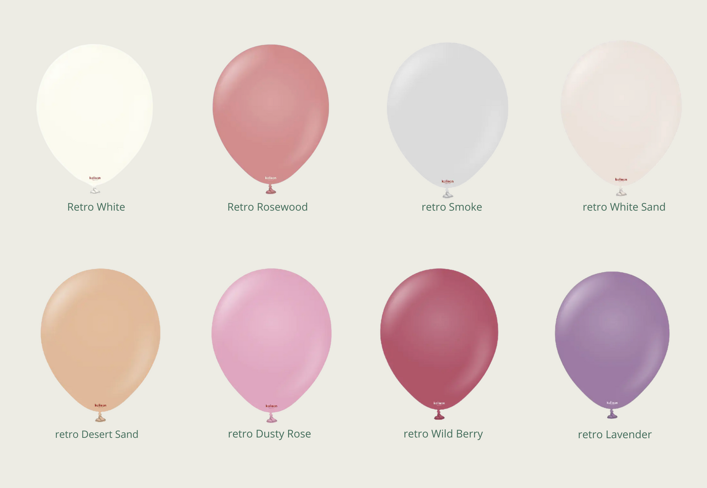 Ballons - Kalisan 5'' Retro