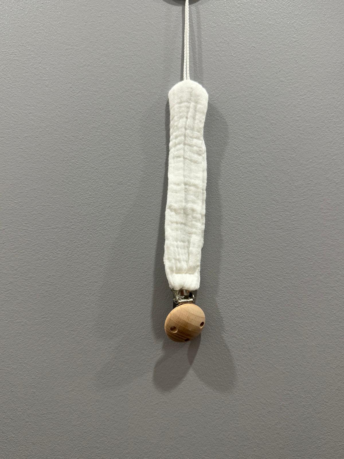 Attache-tétine personnalisable – broderie prénom