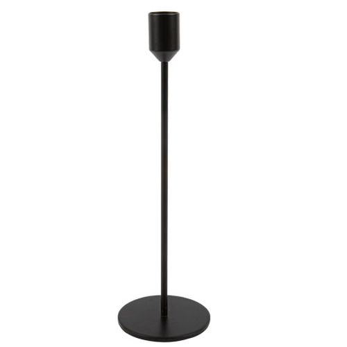 Bougeoir Isaac Métal Noir Mat Ø8x26cm