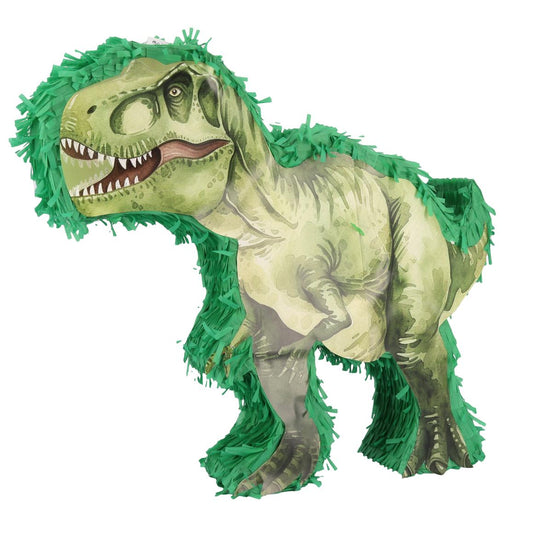 Piñata Dinosaure Carton Vert 42x45x8cm